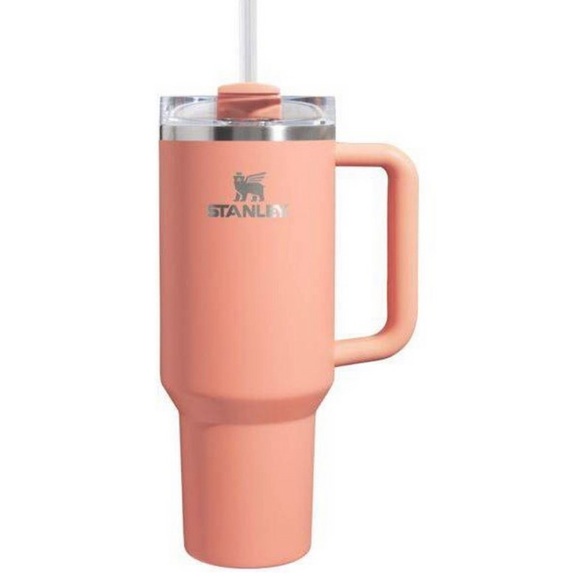 Stanley Melon Peach Tumbler 40 oz. Quencher H2.0 FlowState Water Cup NEW - Picture 2 of 4